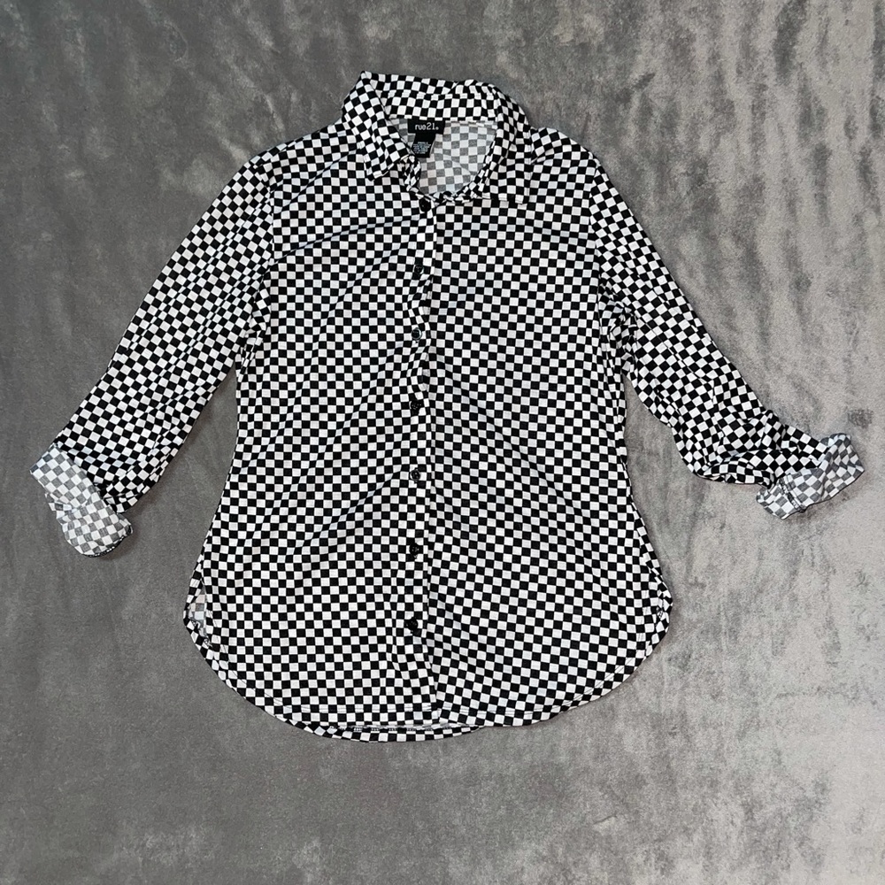 Checkered Button Down Shirt